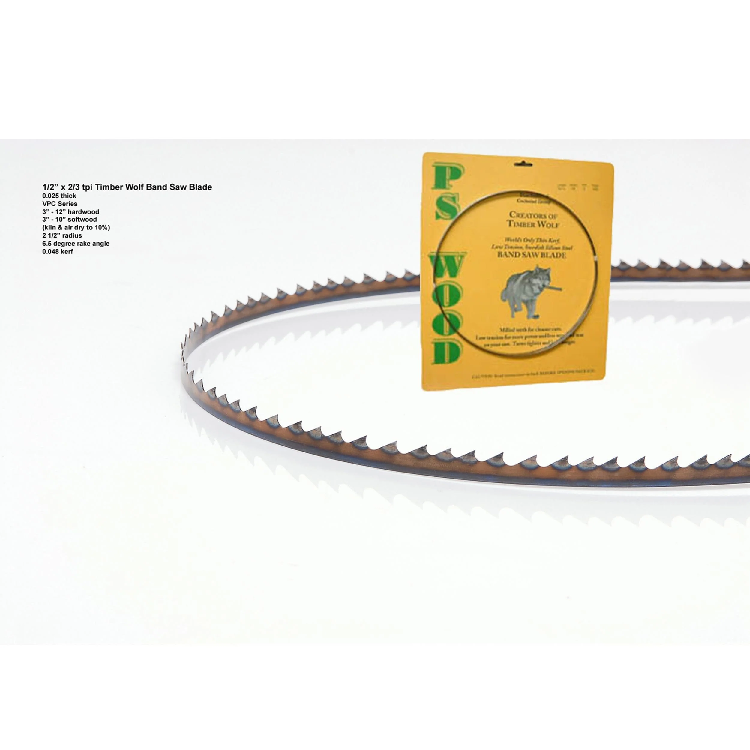 Bandsaw Blade - 162" x 1/2" x .025" x 2/3 TPI - Variable Positive Claw