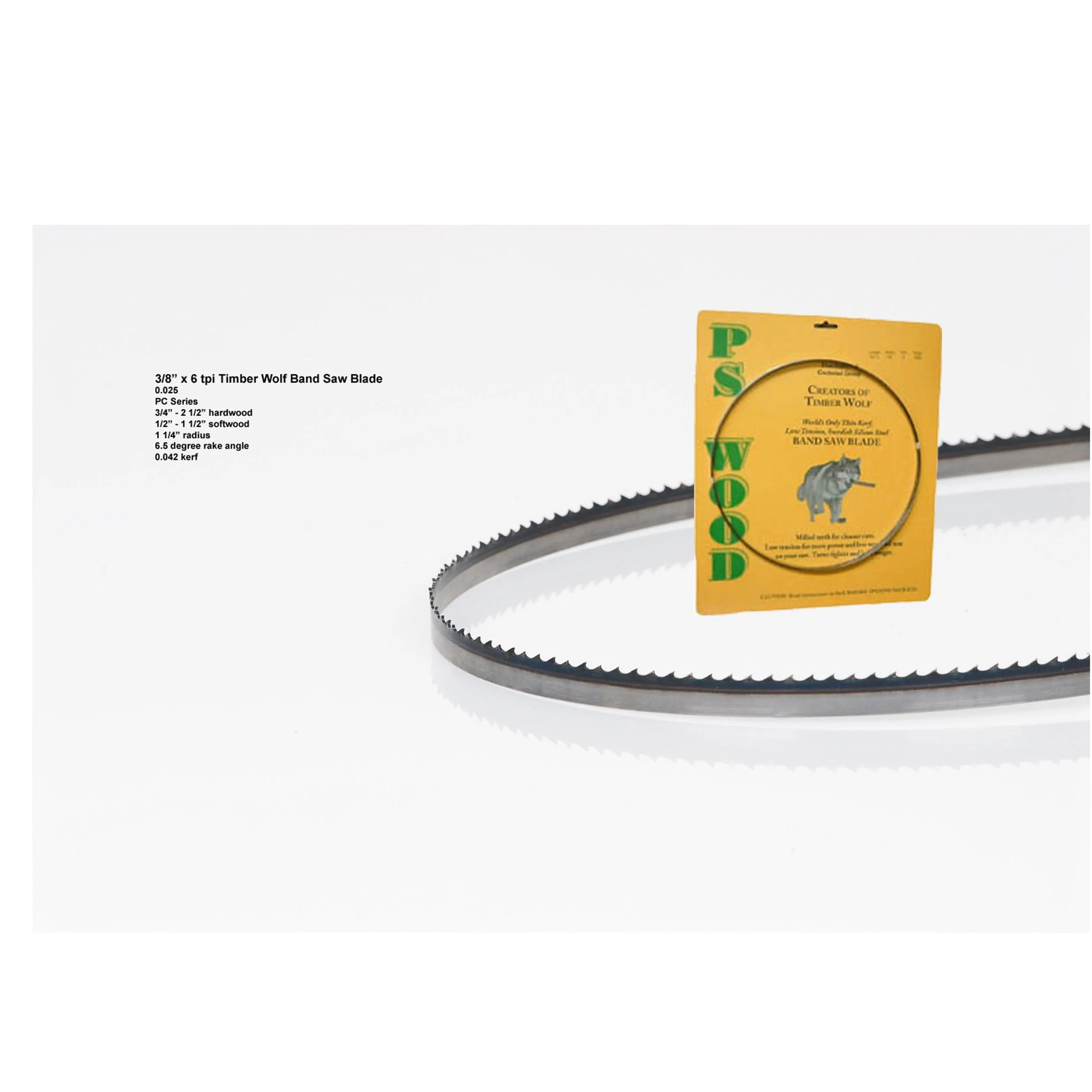 Bandsaw Blade - 70-1/2" x 3/8" x .025" x 6 TPI - Positive Claw