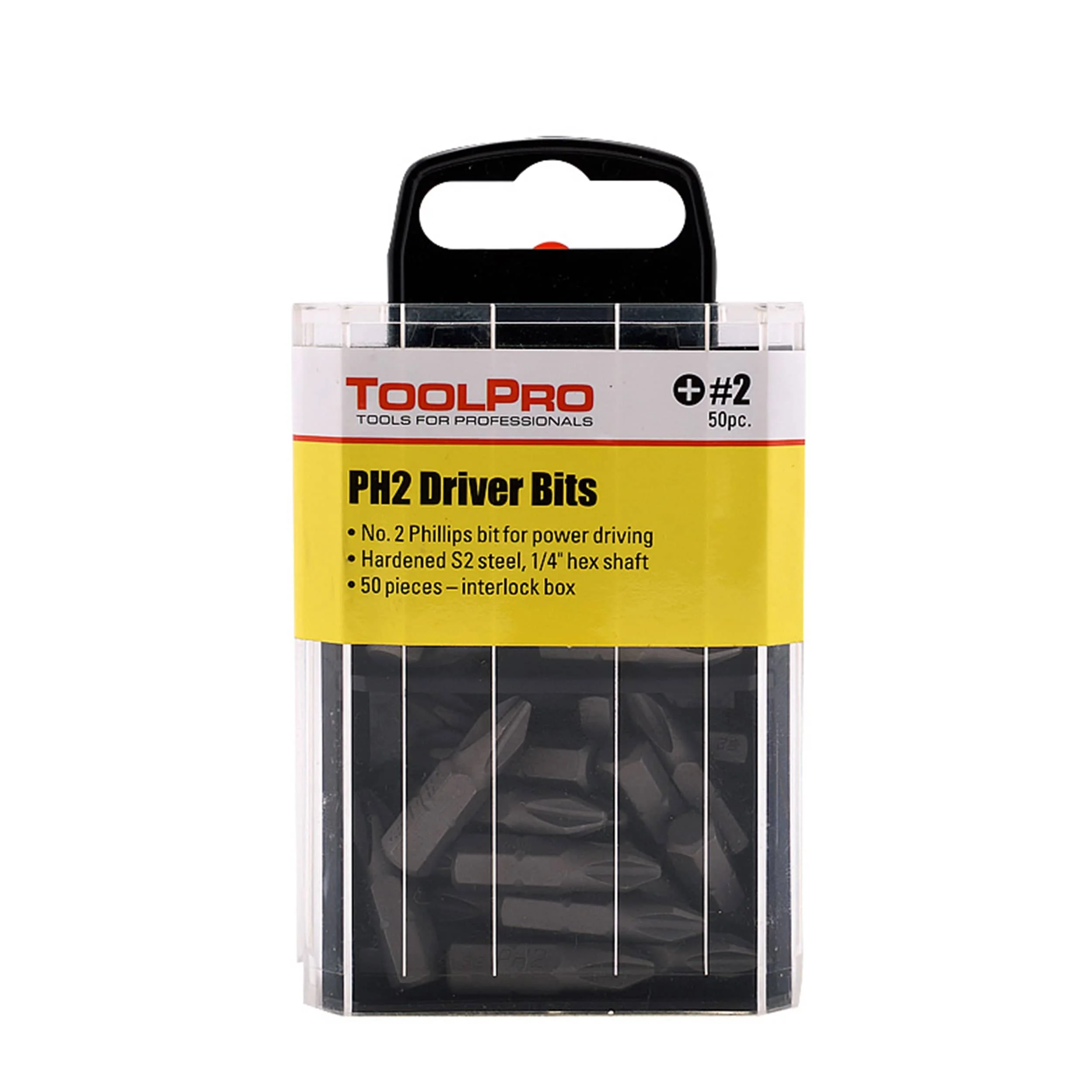 ToolPro Driver Bit with Interlocking Box - 50 Piece - Image 2