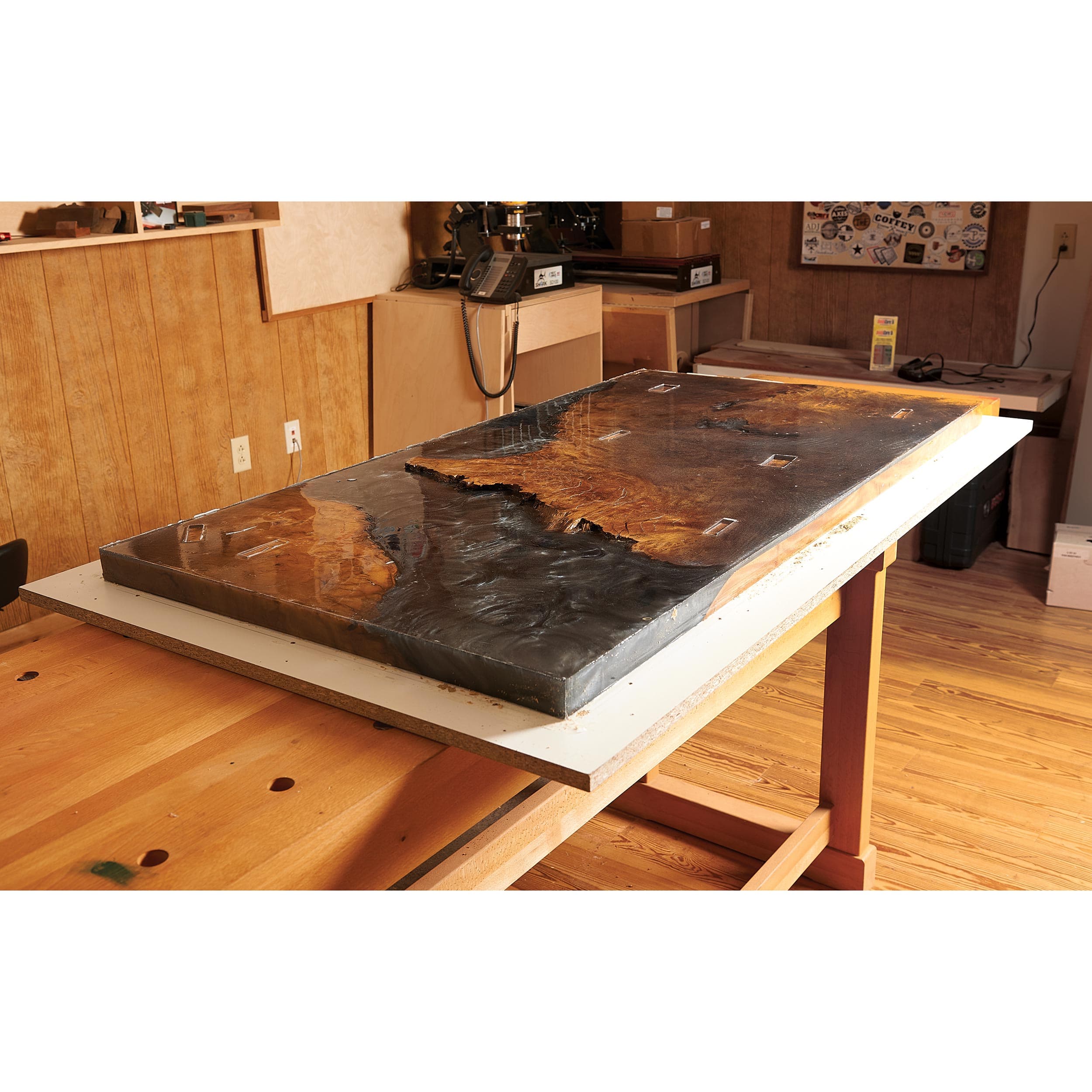 48" x 48" Manual Slab Flattening Router Mill - Image 3
