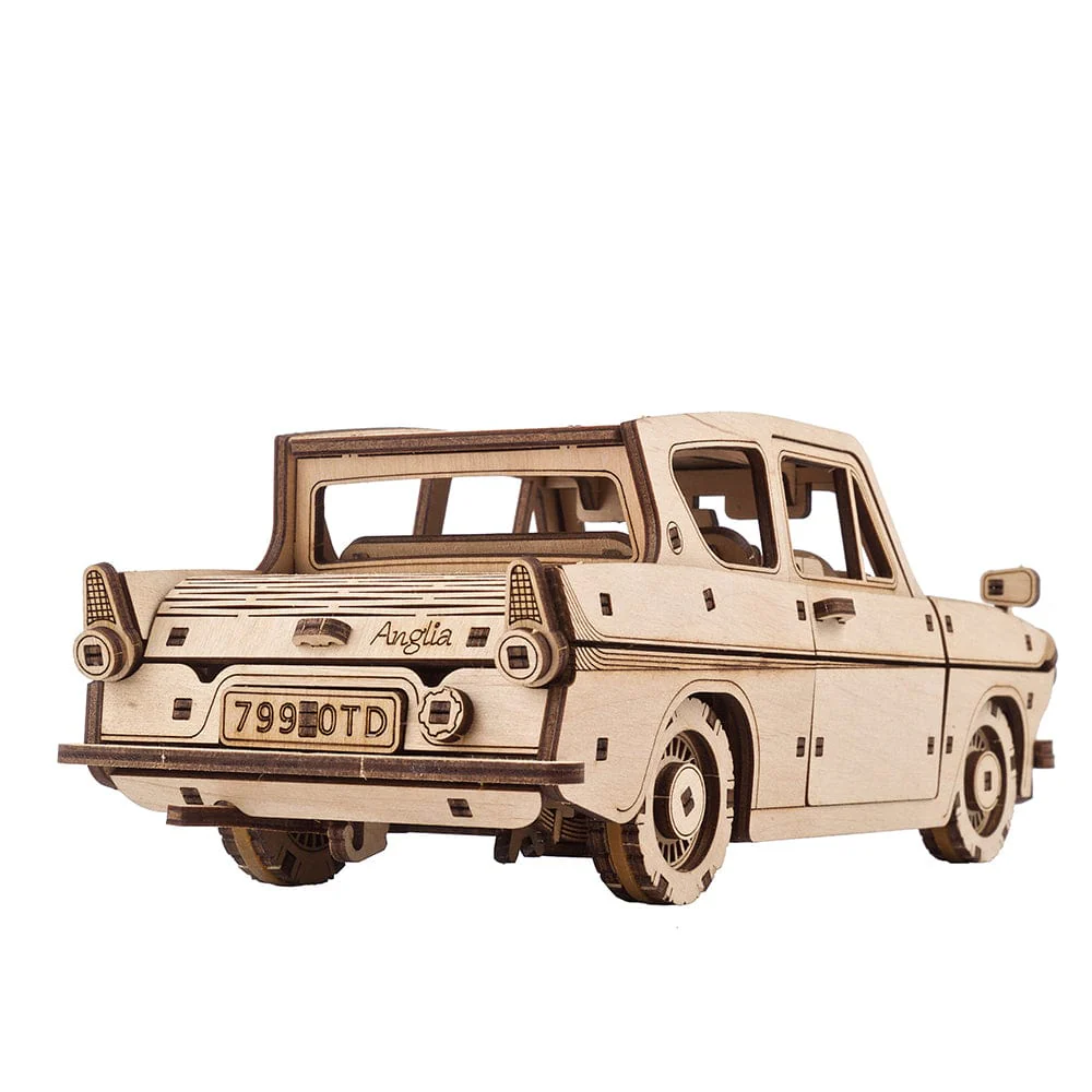 Flying Ford Anglia Wooden Craft Kit - Image 3