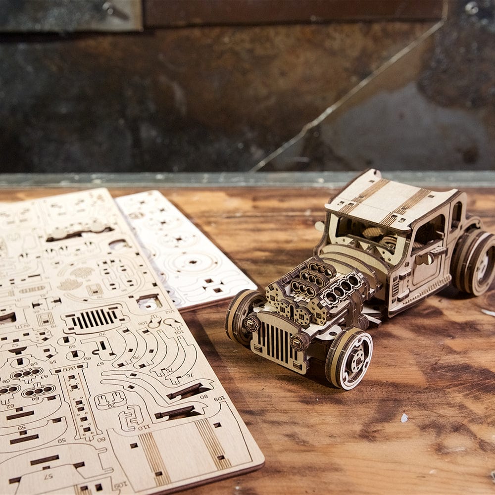 Hot Rod Furious Mouse Wooden Craft Kit - Image 3