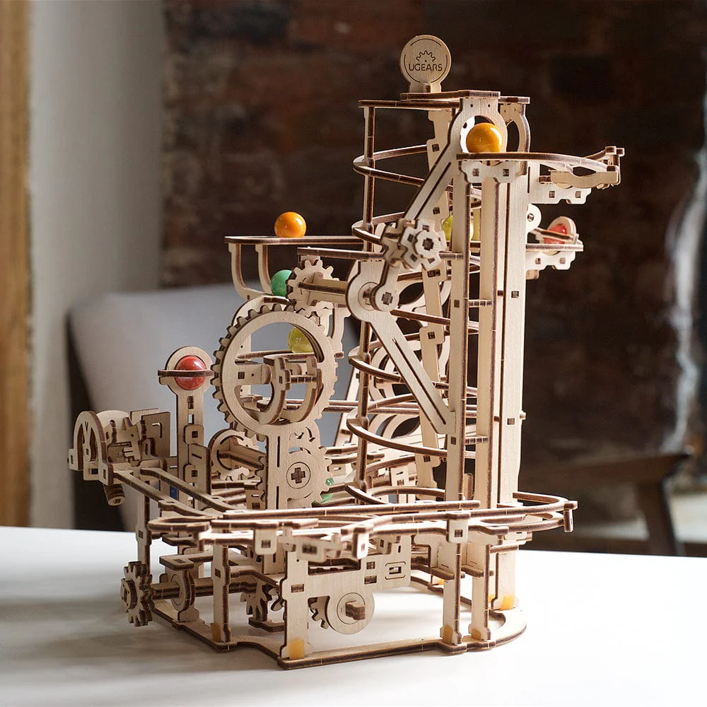 Marble Run Spiral Hoist Wooden Craft Kit - Image 2