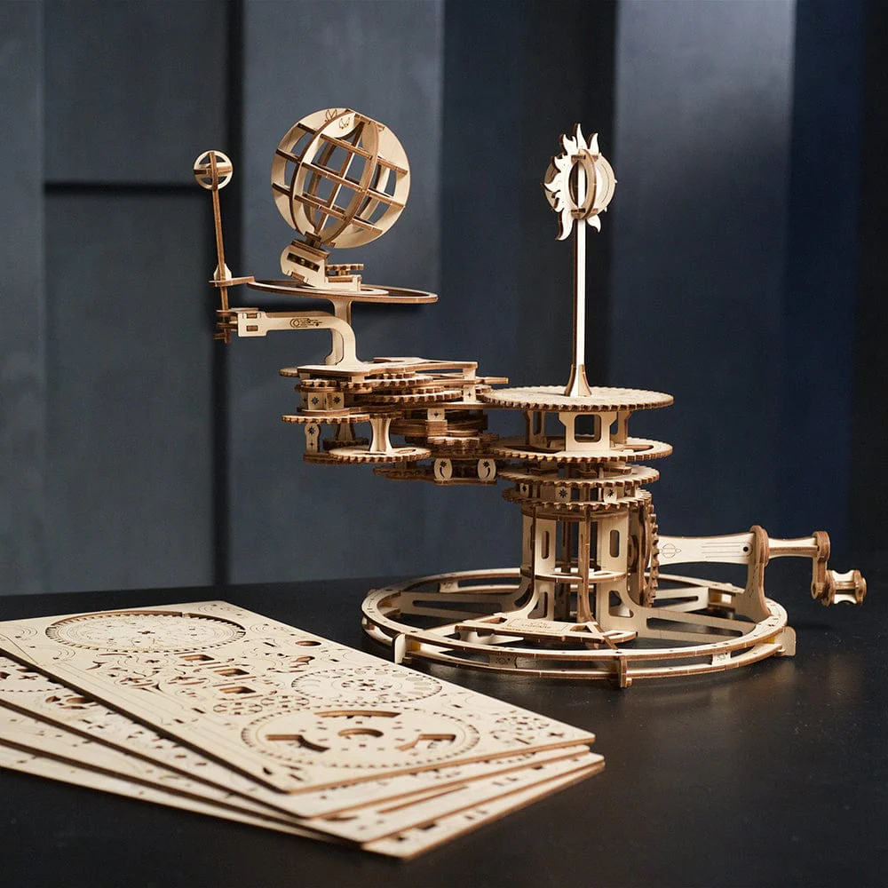 Mechanical Tellurion Wooden Craft Kit - Image 3