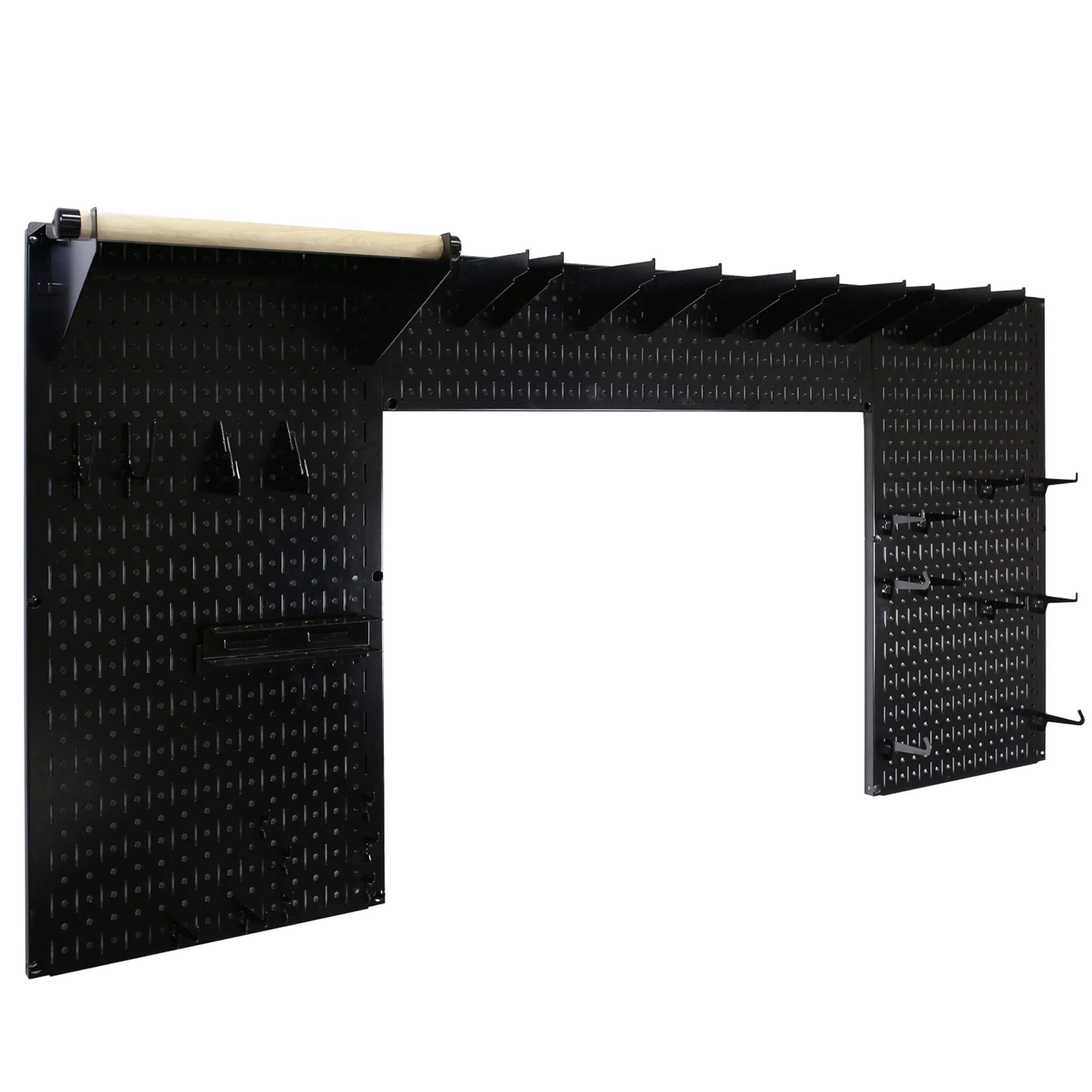 Lazy Guy DIY Maker Woodworking Tool Storage Organizer Set, Black - Image 4