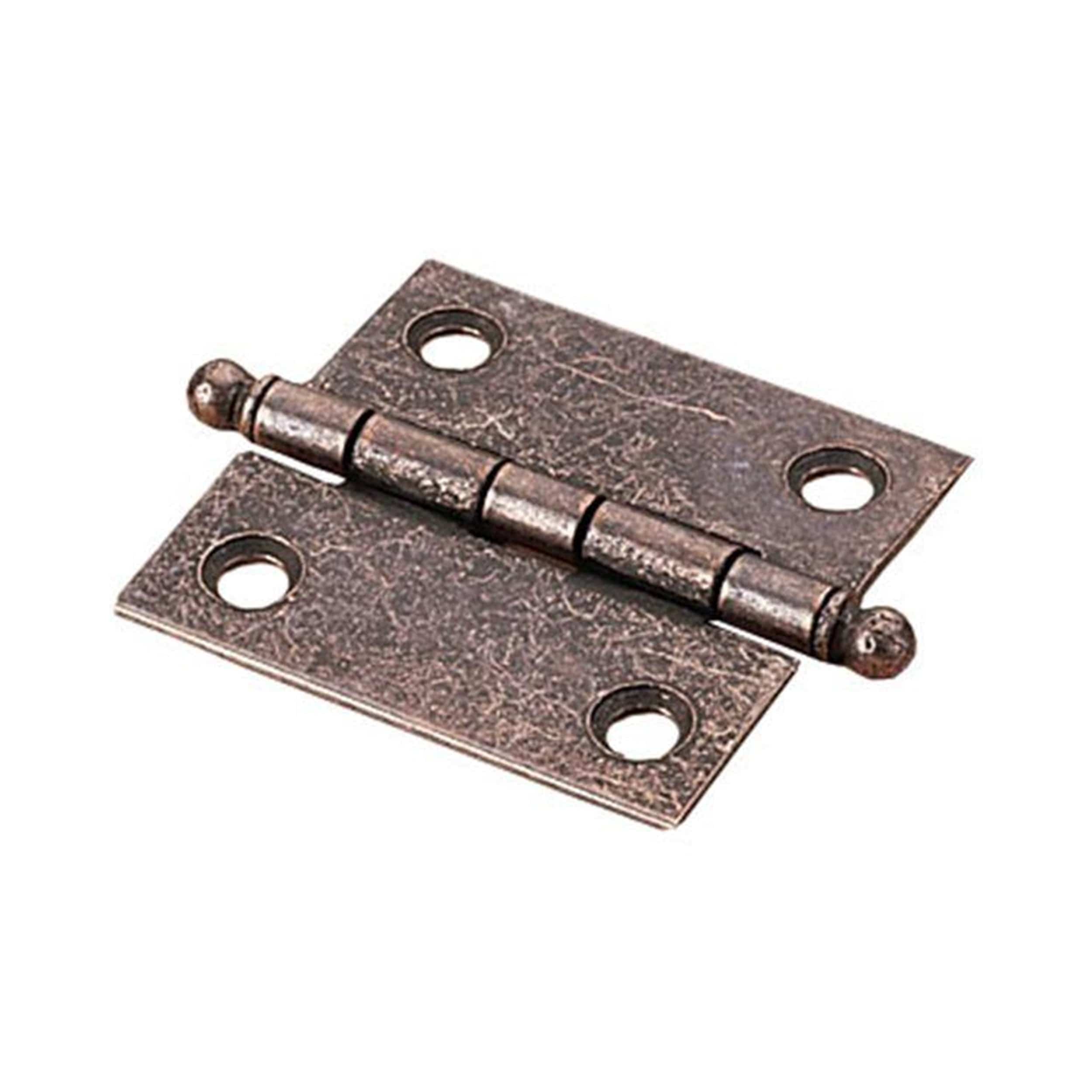 Steel Cabinet Hinge - Antique Bronze - Pair