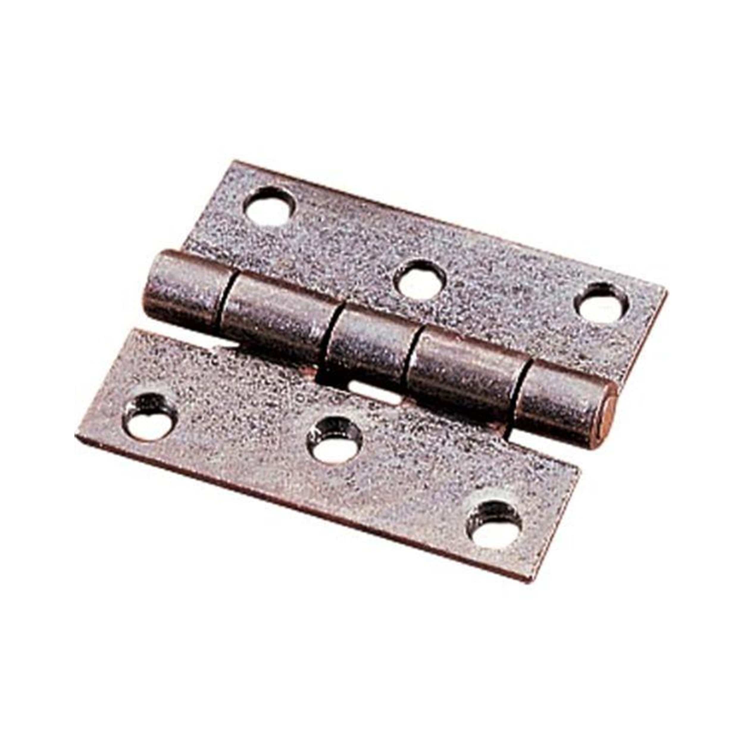 Steel Cabinet Hinge - Antique Bronze - Pair - Image 2