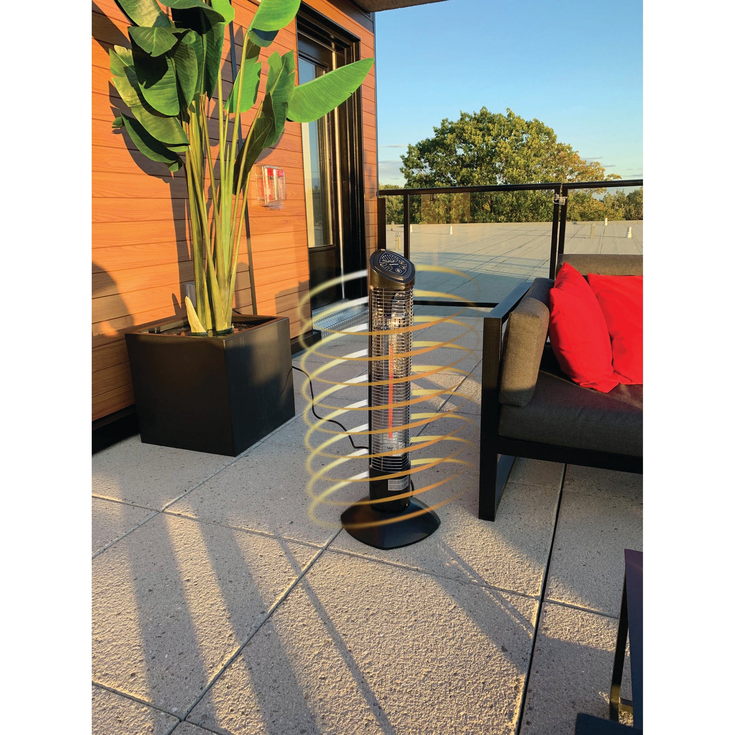 Westinghouse Infrared Electric Outdoor Heater - Freestanding  Oscillating With Remote - Image 6