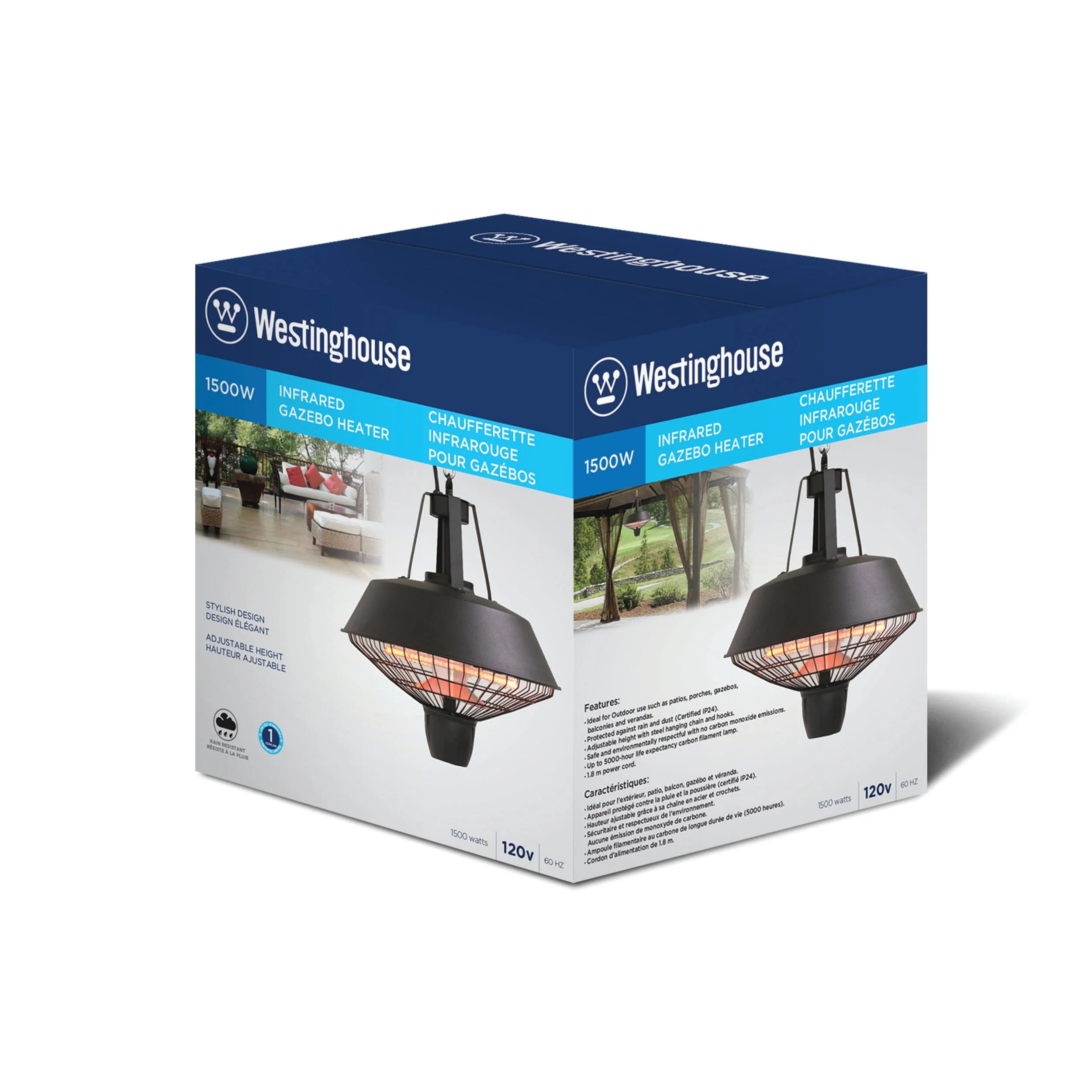 Infrared Electric Retro Style Outdoor Heater - Hanging - Image 9