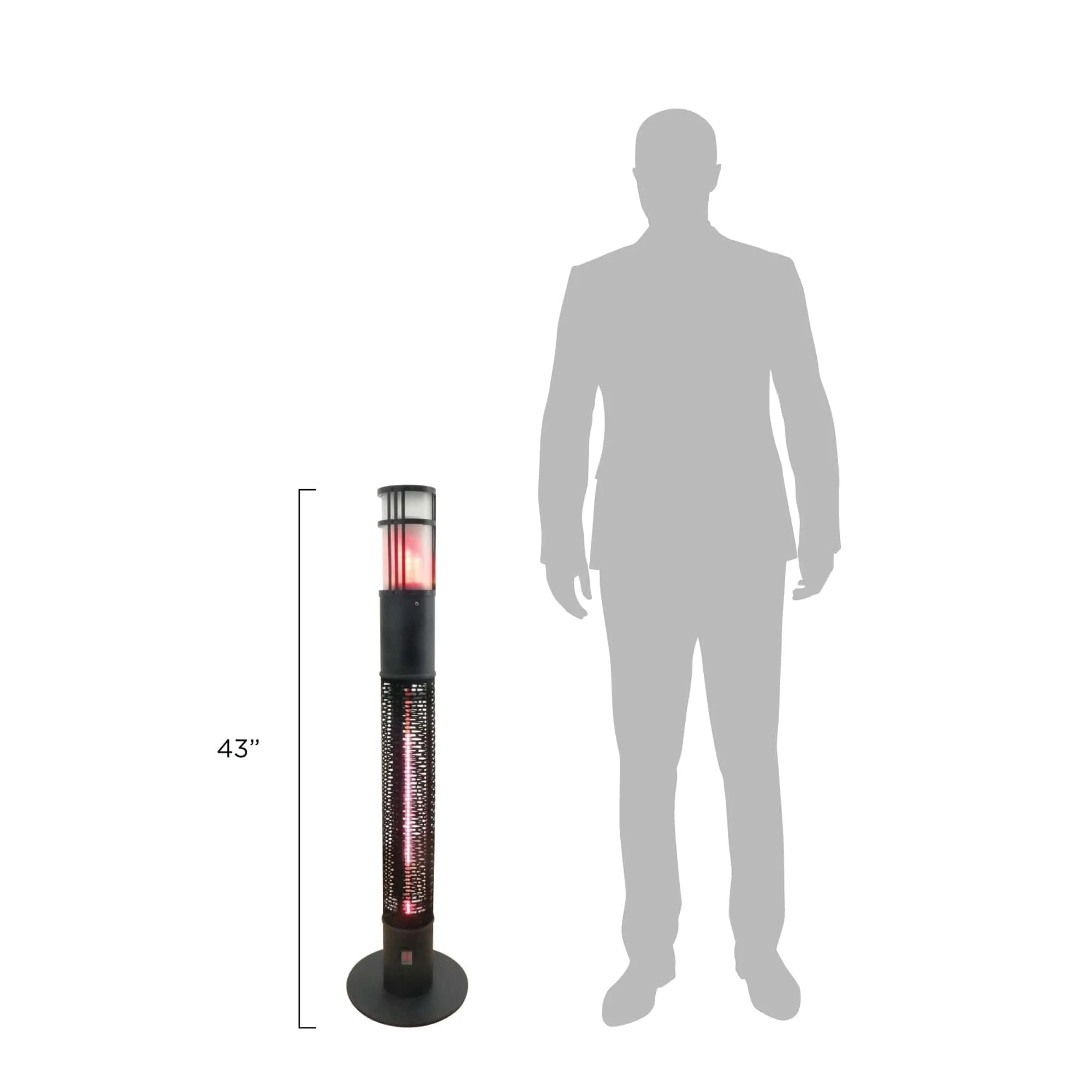Westinghouse Infrared Electric Outdoor Heater Portable With Gold Tube and Flame - Image 5
