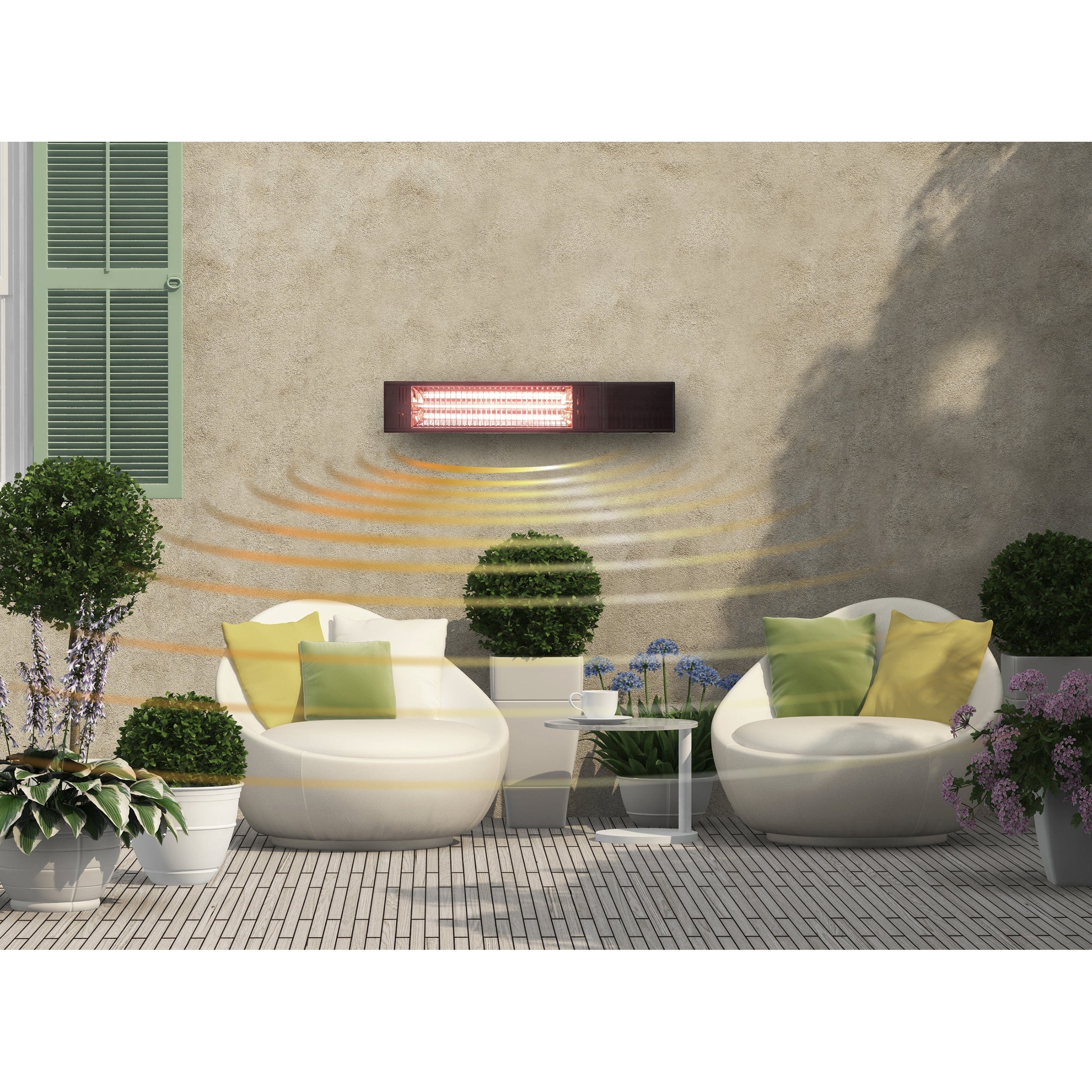 Westinghouse Infrared Electric Outdoor Heater - Wall Mounted with Gold Tube and Remote Control - Image 6