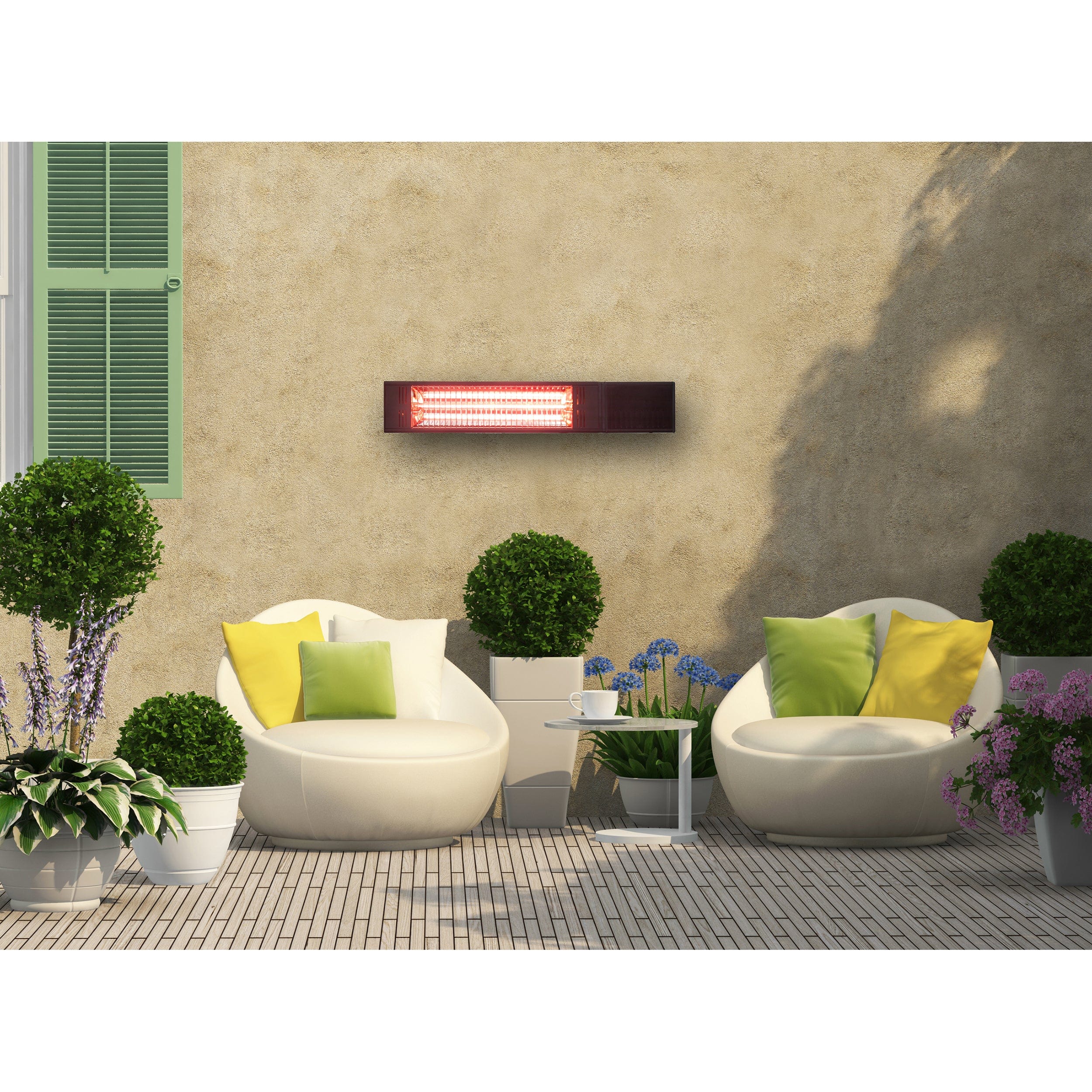 Westinghouse Infrared Electric Outdoor Heater - Wall Mounted with Gold Tube and Remote Control - Image 8