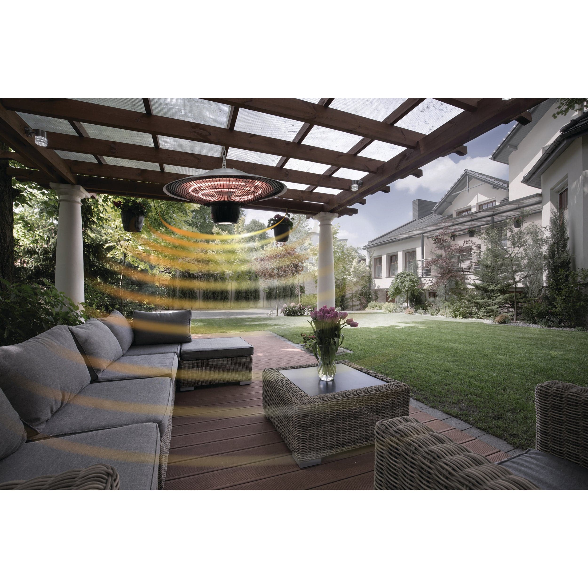 Westinghouse Infrared Electric Outdoor Heater With LED light - Hanging with Remote Control - Image 10