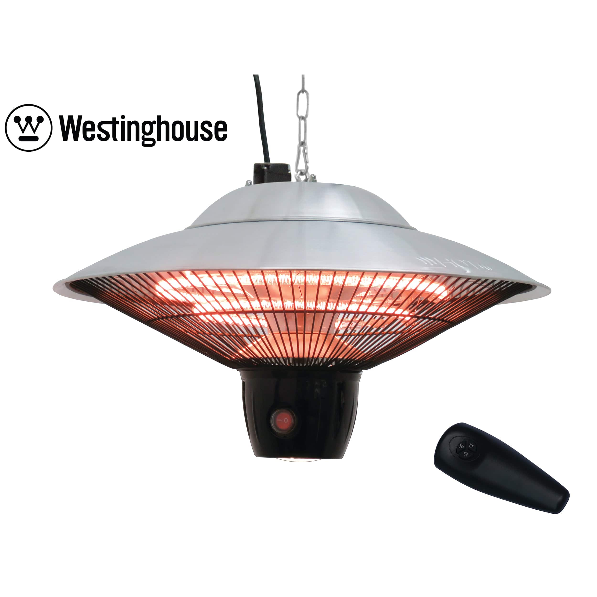 Westinghouse Infrared Electric Outdoor Heater With LED light - Hanging with Remote Control - Image 2