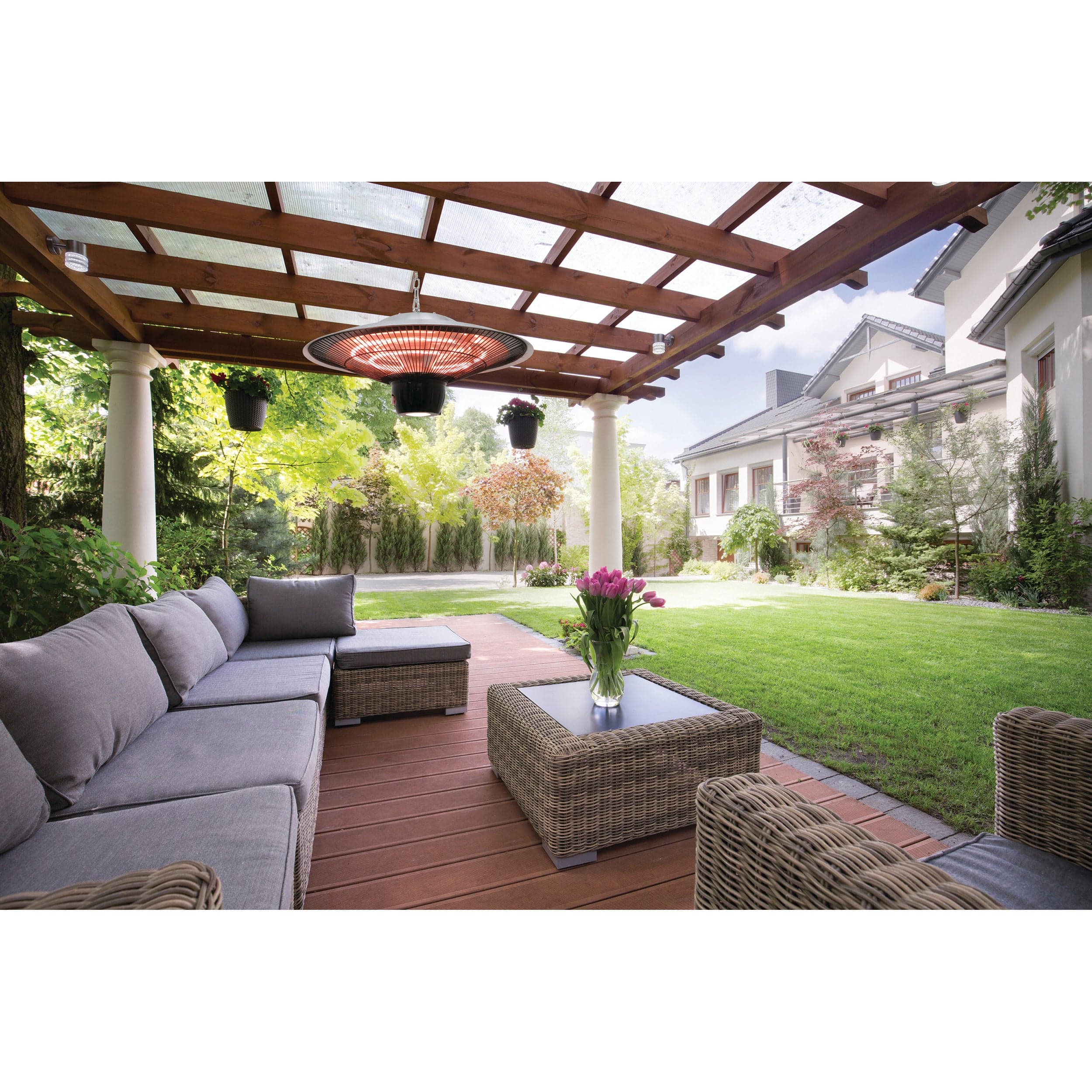 Westinghouse Infrared Electric Outdoor Heater With LED light - Hanging with Remote Control - Image 9