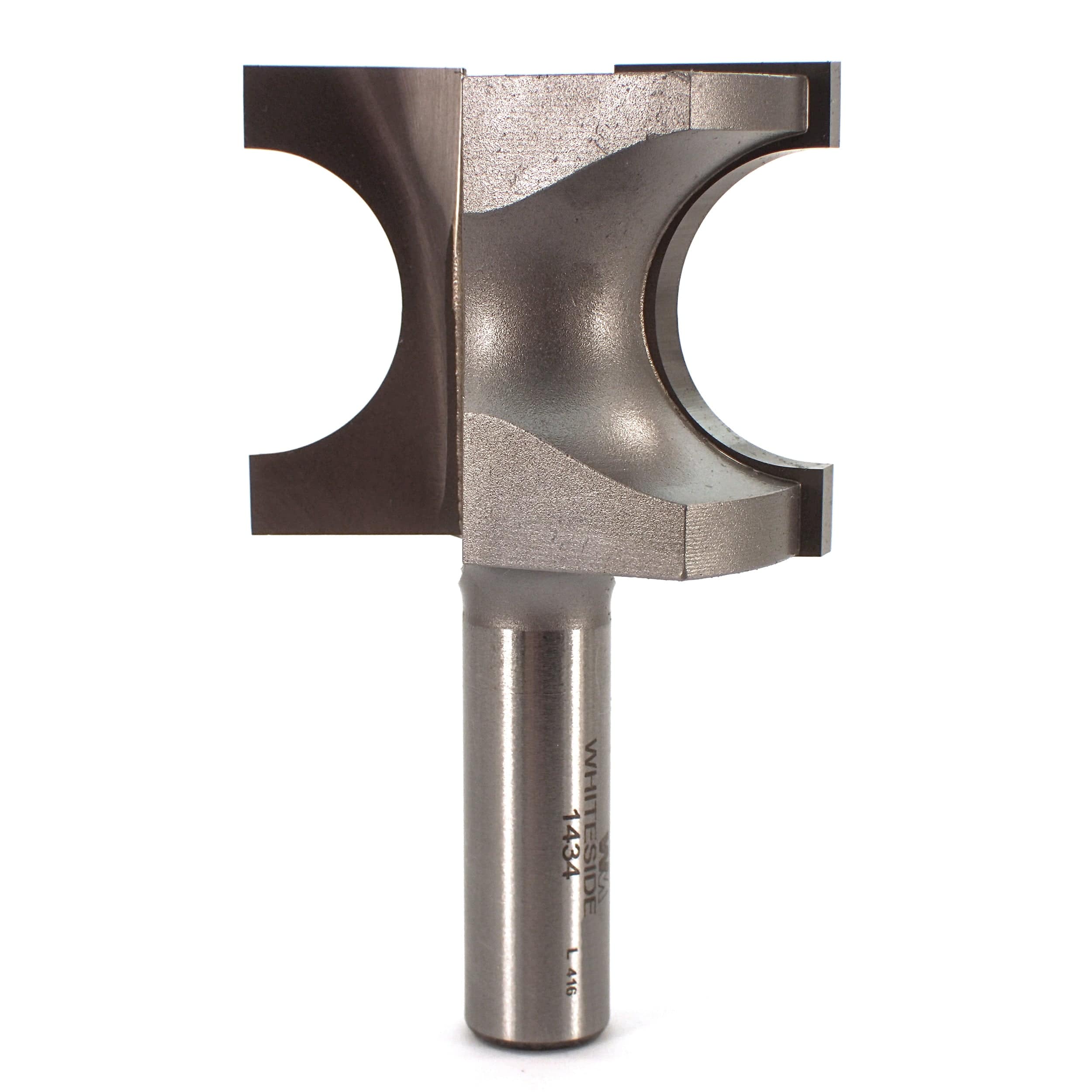 1434 Half Round (Bull Nose) Router Bit 1/2" SH 1/2" R X 1" Co X 1-1/2" CL 1-15/16" D