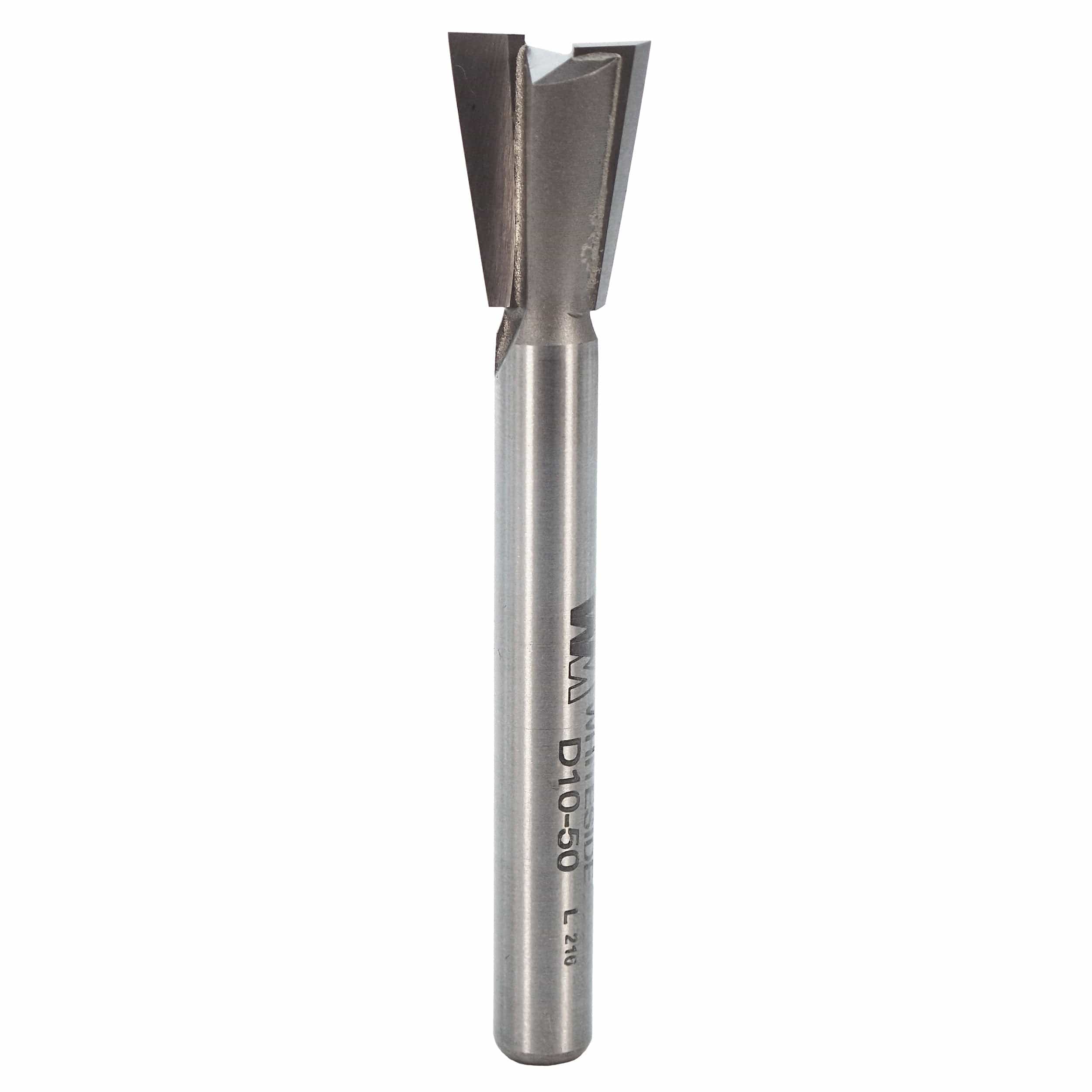 D10-50 Dovetail Router Bit 10 Degree 1/4" SH 1/2" D x 5/8" C x 2-1/2" OL