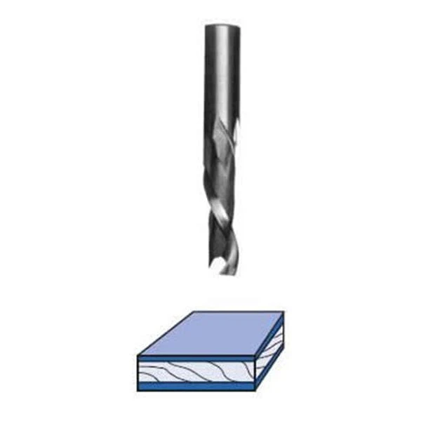 Double Flute Up/Down Cut Spiral Router Bit - Solid Carbide - Image 2