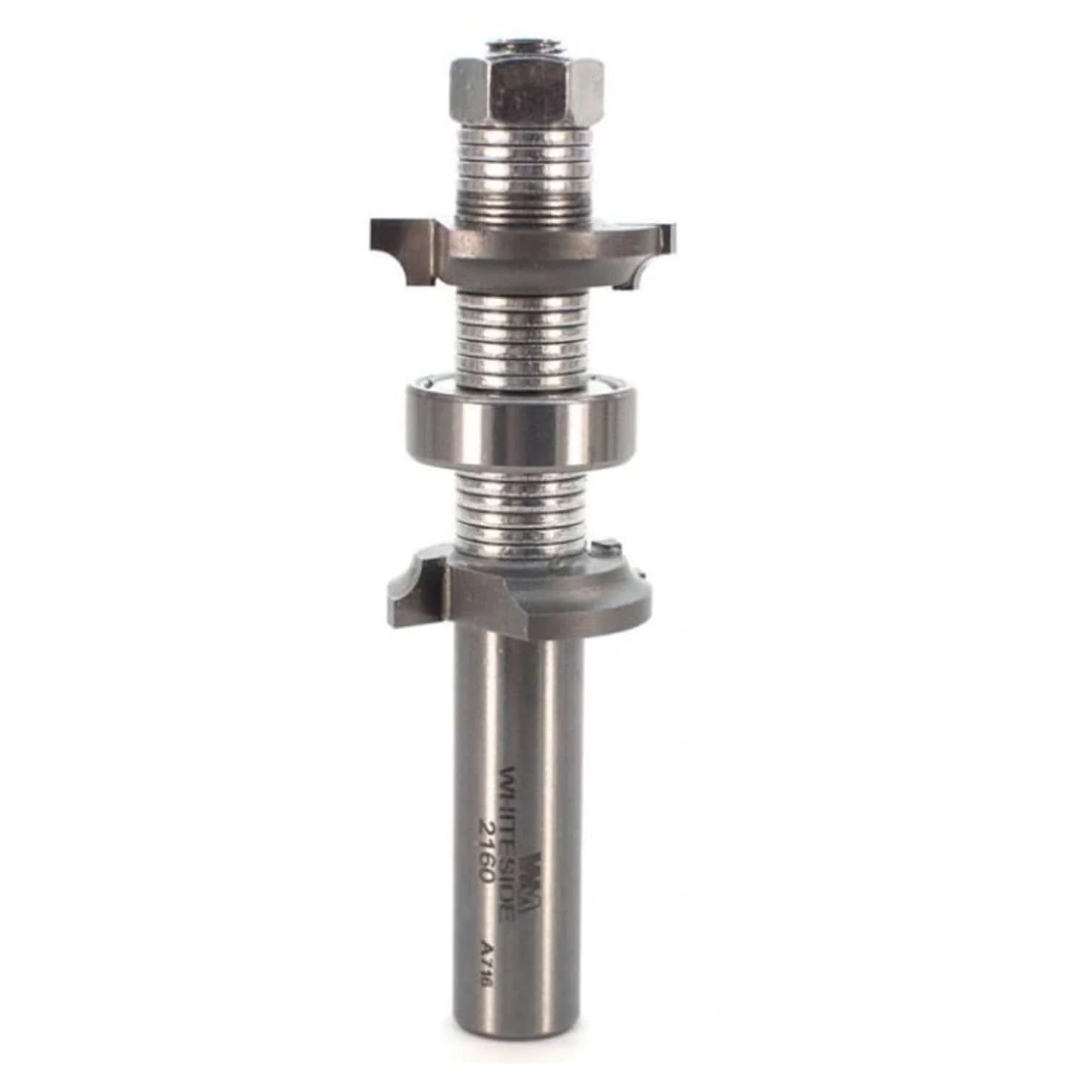 Double Roundover Bit 1/8" R 1-1/8" LD 1/2" SH 3-3/4" OL 2 FL