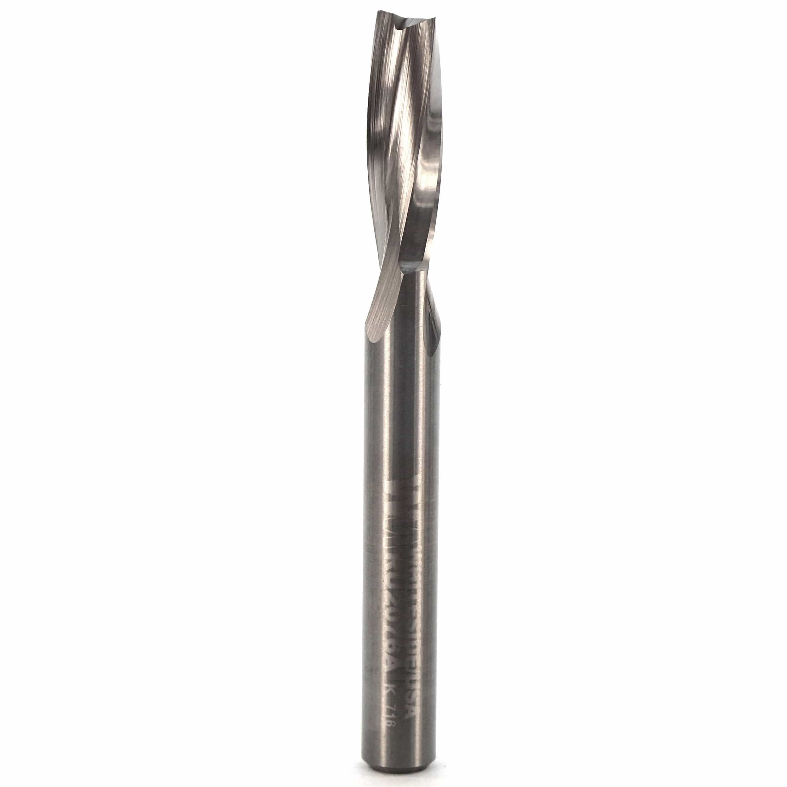 O-Flute Up Cut Spiral Router Bit 1/4"SH, 1/4"CD, 3/4"CL