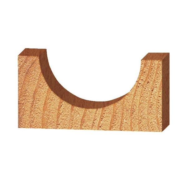 Round Nose / Core Box Router Bit - 1/2" SH - Image 6