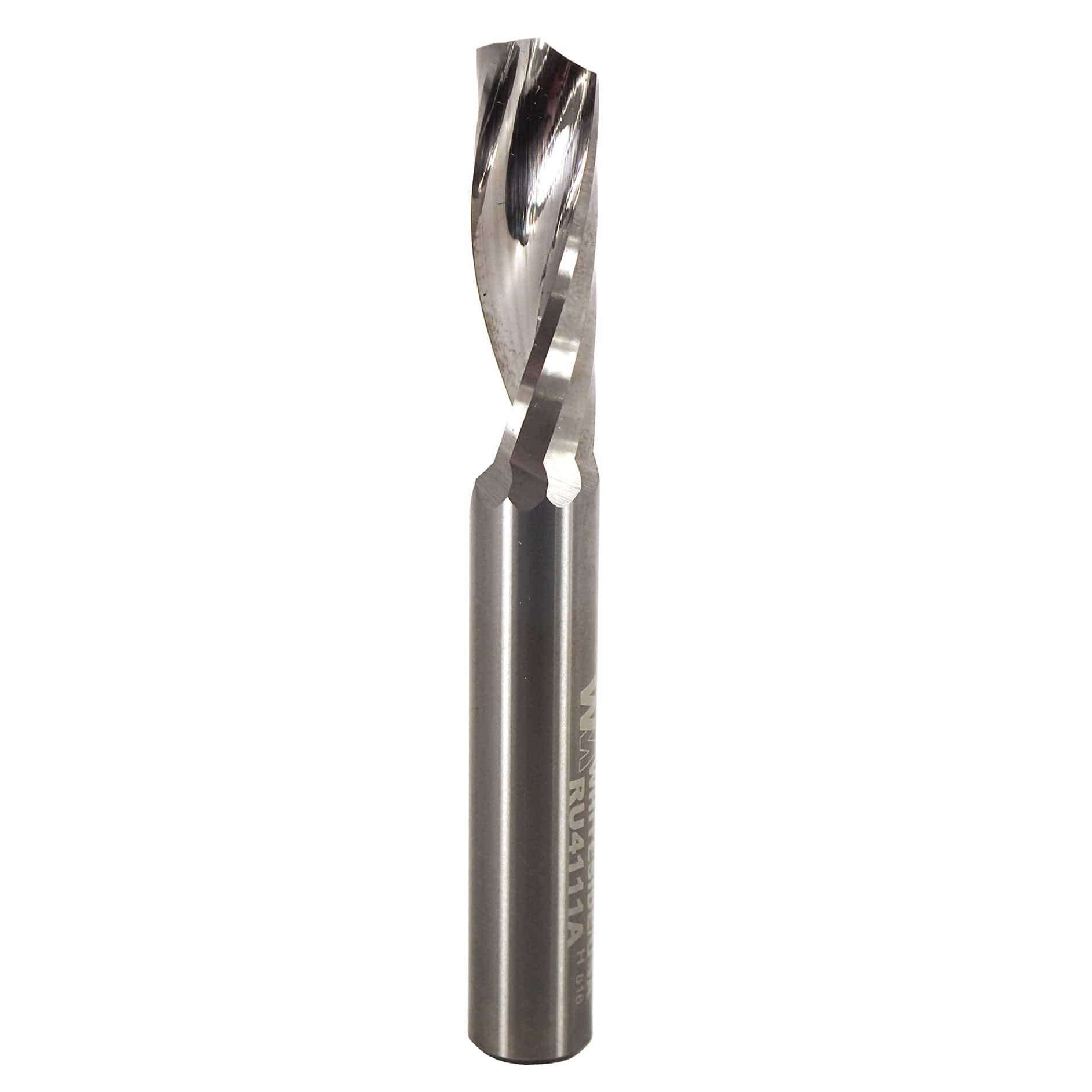 Single O-Flute Upcut Spiral Router Bit - 3/8" SH