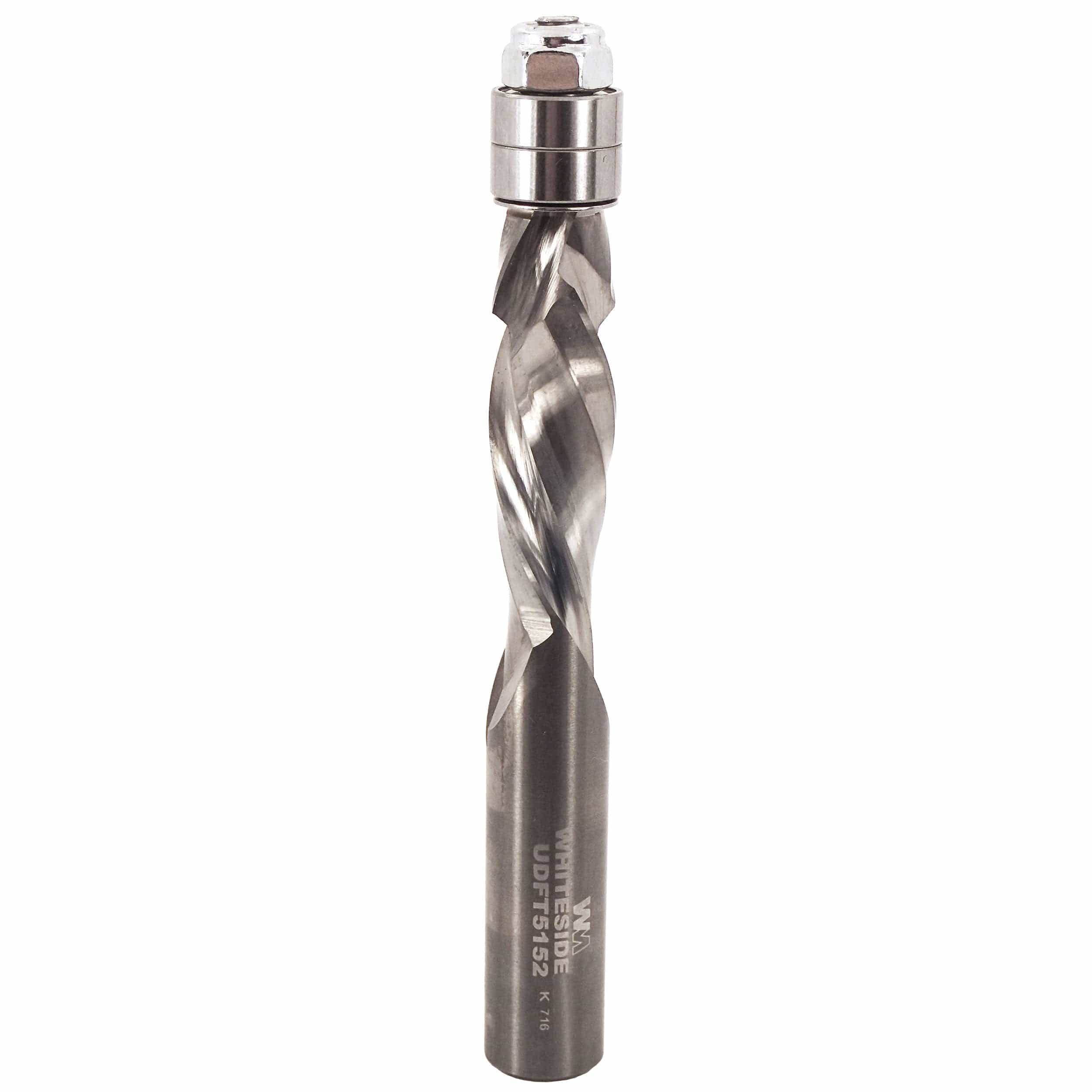UDFT5152 Flush Trim Compression Cut Spiral Router Bit 1/2" D X 1-1/2" CL 1/2" SH 4-1/4" OL