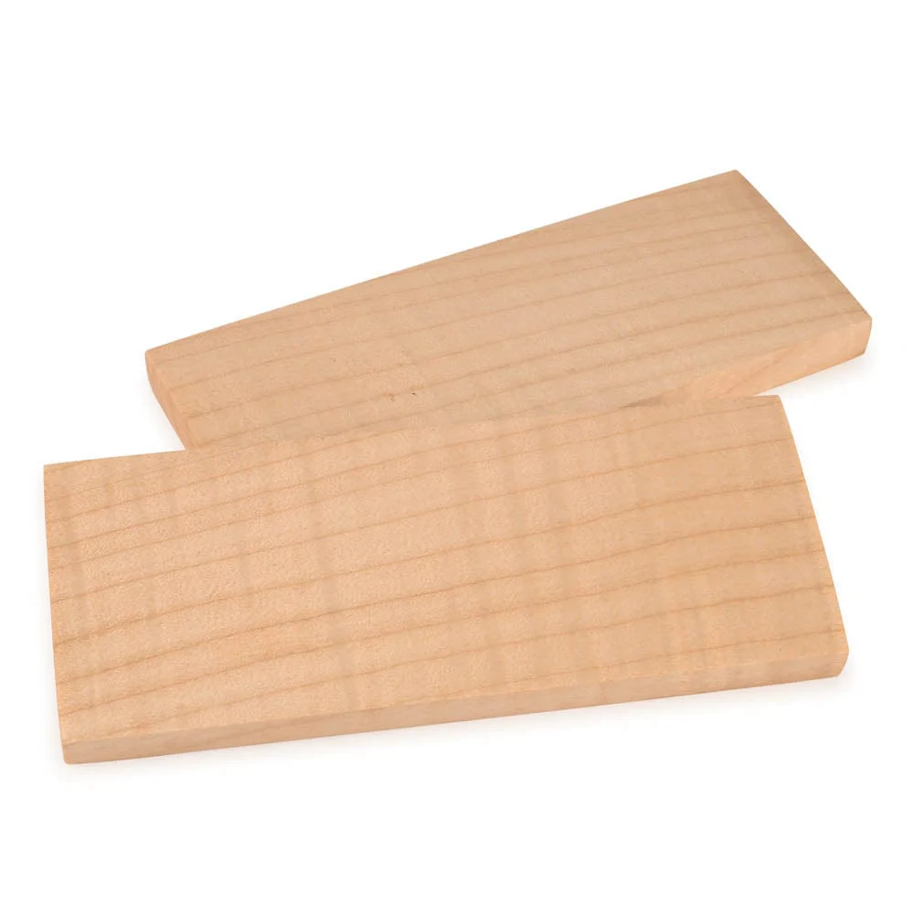 Flame Maple Knife Scales - 3/8" x 2" x 5" - Pair - Image 2