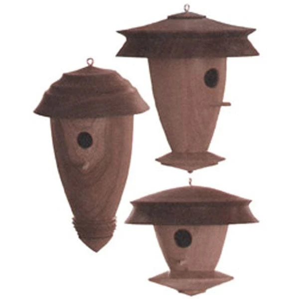 Downloadable Woodworking Project Plan to Build Decorative Turned Birdhouse