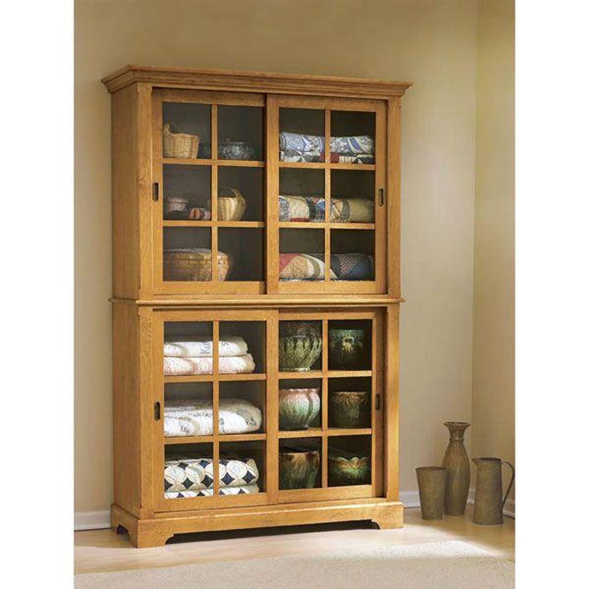Downloadable Woodworking Project Plan to Build Sliding-Door Cupboard