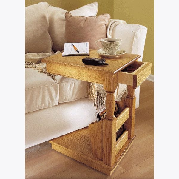 Downloadable Woodworking Project Plan to Build Sofa Valet