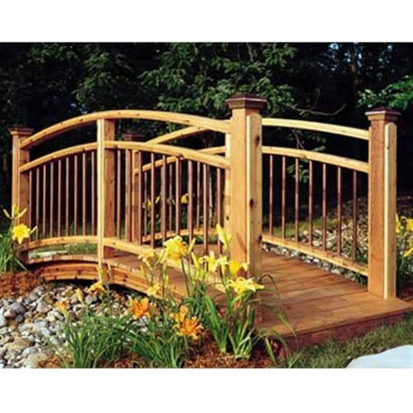 Woodworking Project Paper Plan to Build Arched Foot Bridge