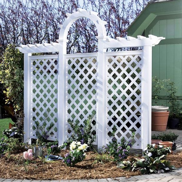 Woodworking Project Paper Plan to Build Arched Trellis