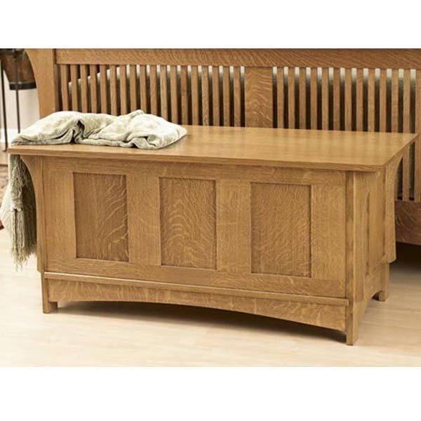 Woodworking Project Paper Plan to Build Arts and Crafts Blanket Chest