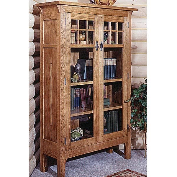 Woodworking Project Paper Plan to Build Arts and Crafts Bookcase Plan