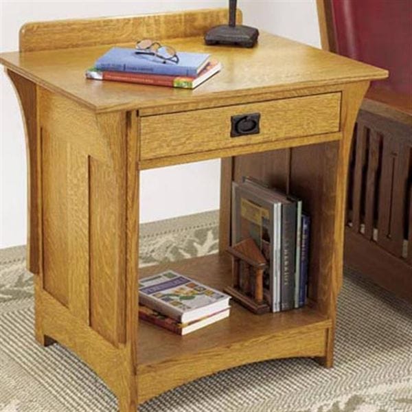 Woodworking Project Paper Plan to Build Arts and Crafts Nightstand