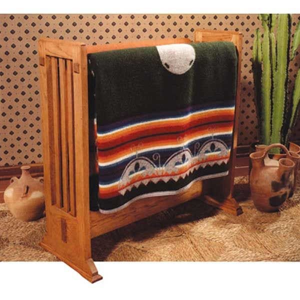 Woodworking Project Paper Plan to Build Arts and Crafts Quilt Rack