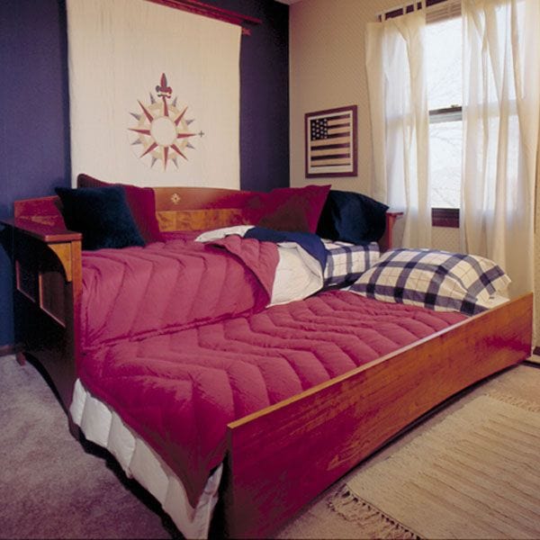 Woodworking Project Paper Plan to Build Arts & Crafts Mission Day Bed