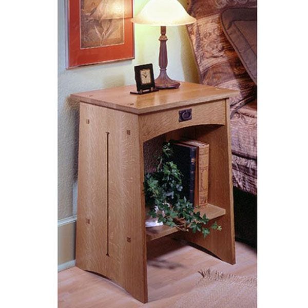 Woodworking Project Paper Plan to Build Arts & Crafts Nightstand
