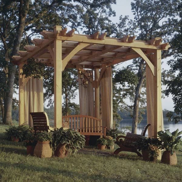 Woodworking Project Paper Plan to Build Build-to-suit Pergola