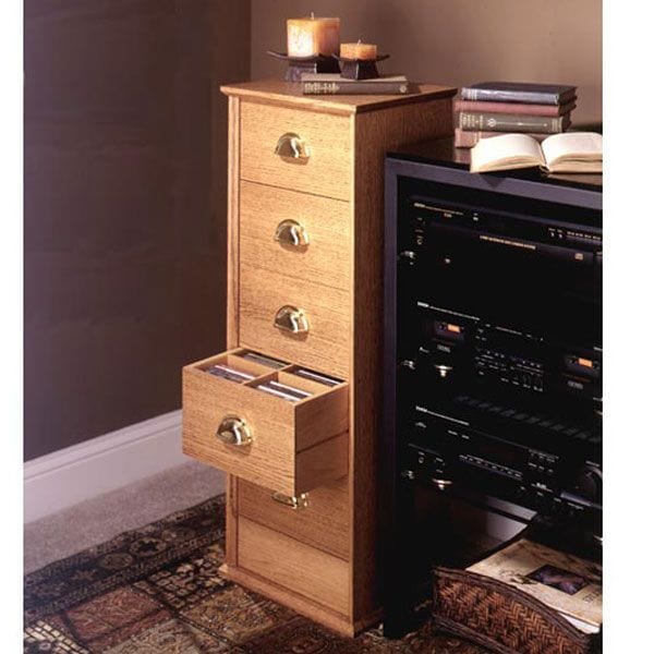 Woodworking Project Paper Plan to Build CD Storage Cabinet