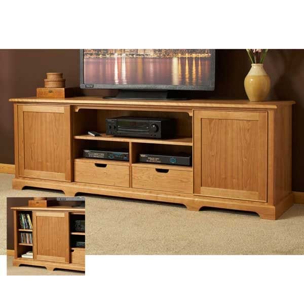 Woodworking Project Paper Plan to Build Component-ready Flat-screen Media Center