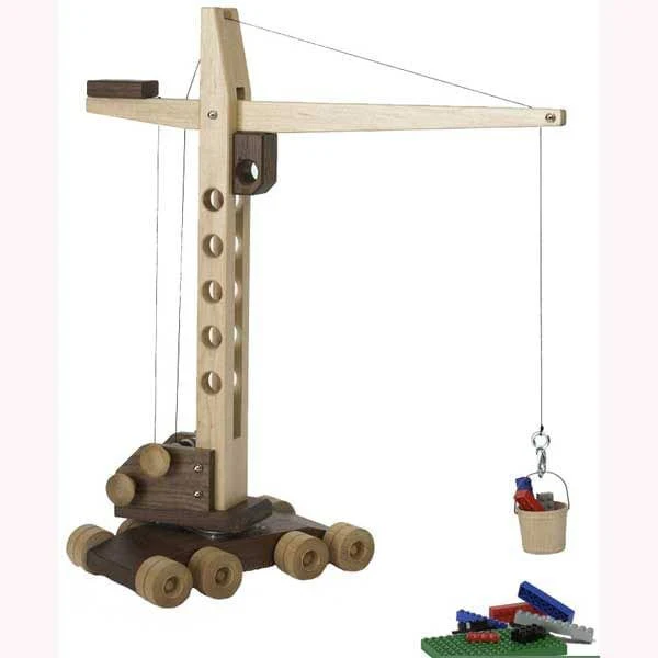 Woodworking Project Paper Plan to Build Contractor Grade Mobile Crane Toy