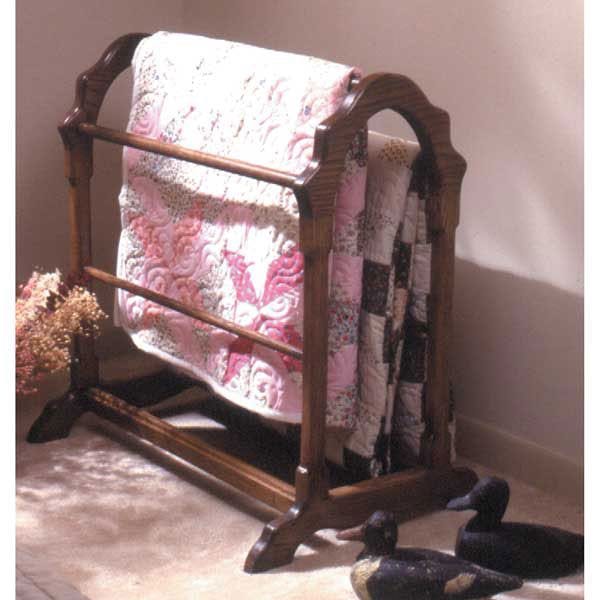 Woodworking Project Paper Plan to Build Country Classic Quilt Rack
