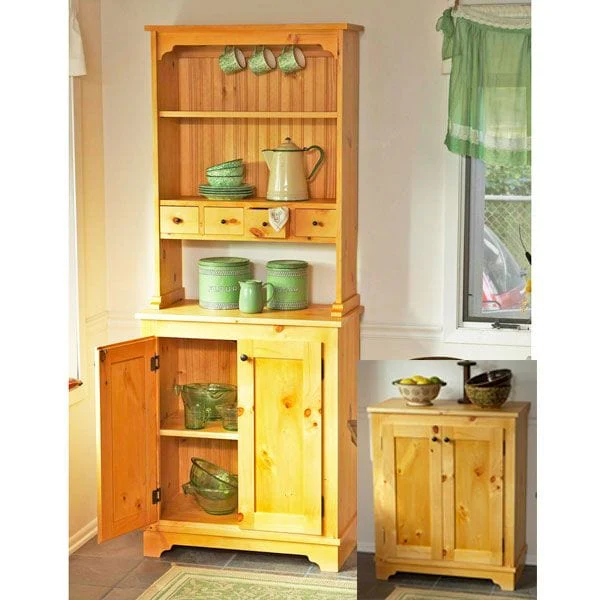 Woodworking Project Paper Plan to Build Country Pine Cabinet