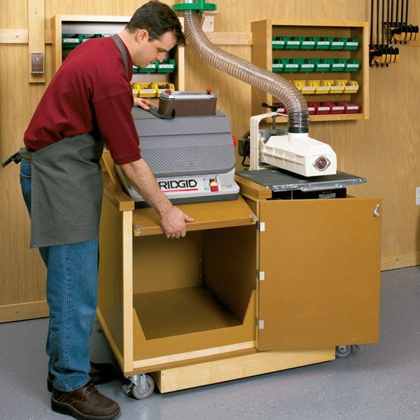 Woodworking Project Paper Plan to Build Dual-Purpose Sanding Center
