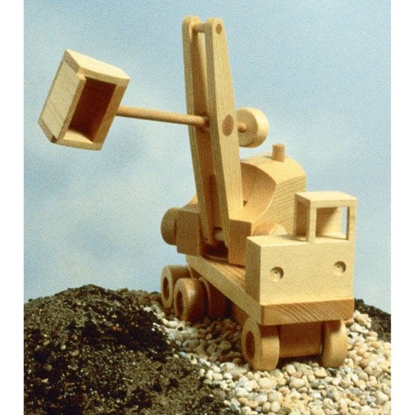 Woodworking Project Paper Plan to Build Excavator (Steam Shovel)