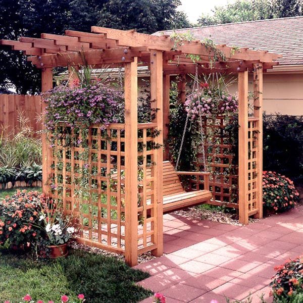 Woodworking Project Paper Plan to Build Garden Arbor Getaway