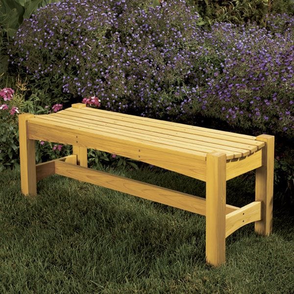 Woodworking Project Paper Plan to Build Garden Bench - 48" Long