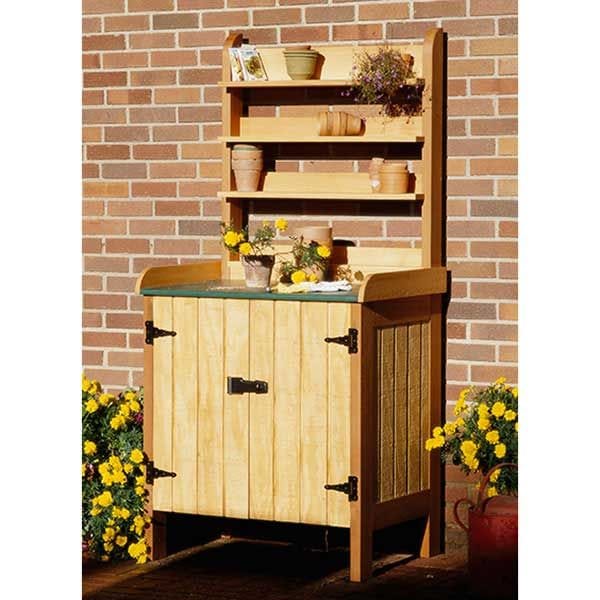 Woodworking Project Paper Plan to Build Gardener's Potting Bench